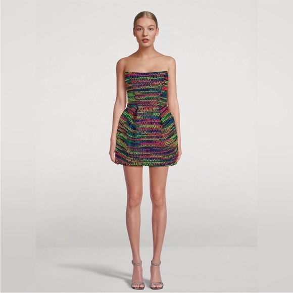 Bronx and Banco Maraya Knit Corset Mini Dress Multicolor size XS NEW NWT - Picture 1 of 12